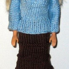 Светло-голубой свитер. Перевод