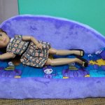 Мебель для кукол, Belon familia, диван с круглой спинкой.