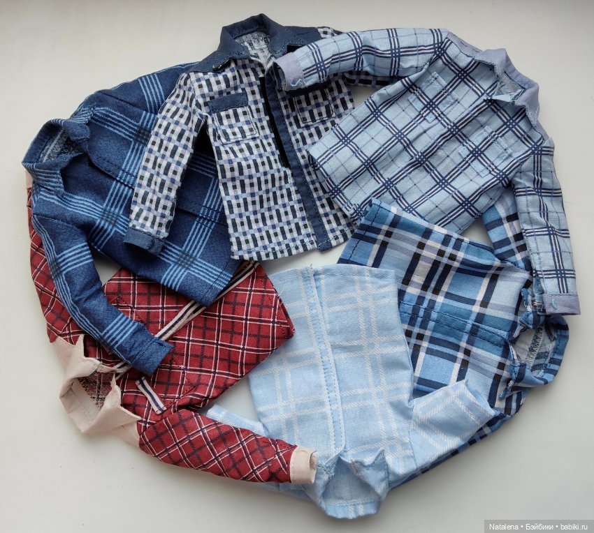 Рубашечки в клеточку | Бэйбики Рубашечки в клеточку — Одежда и обувь для кукол своими руками: фото (фото 2)
