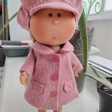 Пальто на куклу Мия 30см