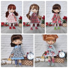 Платья клетка и комплекты новогодние для Монст Monst Xiaomi