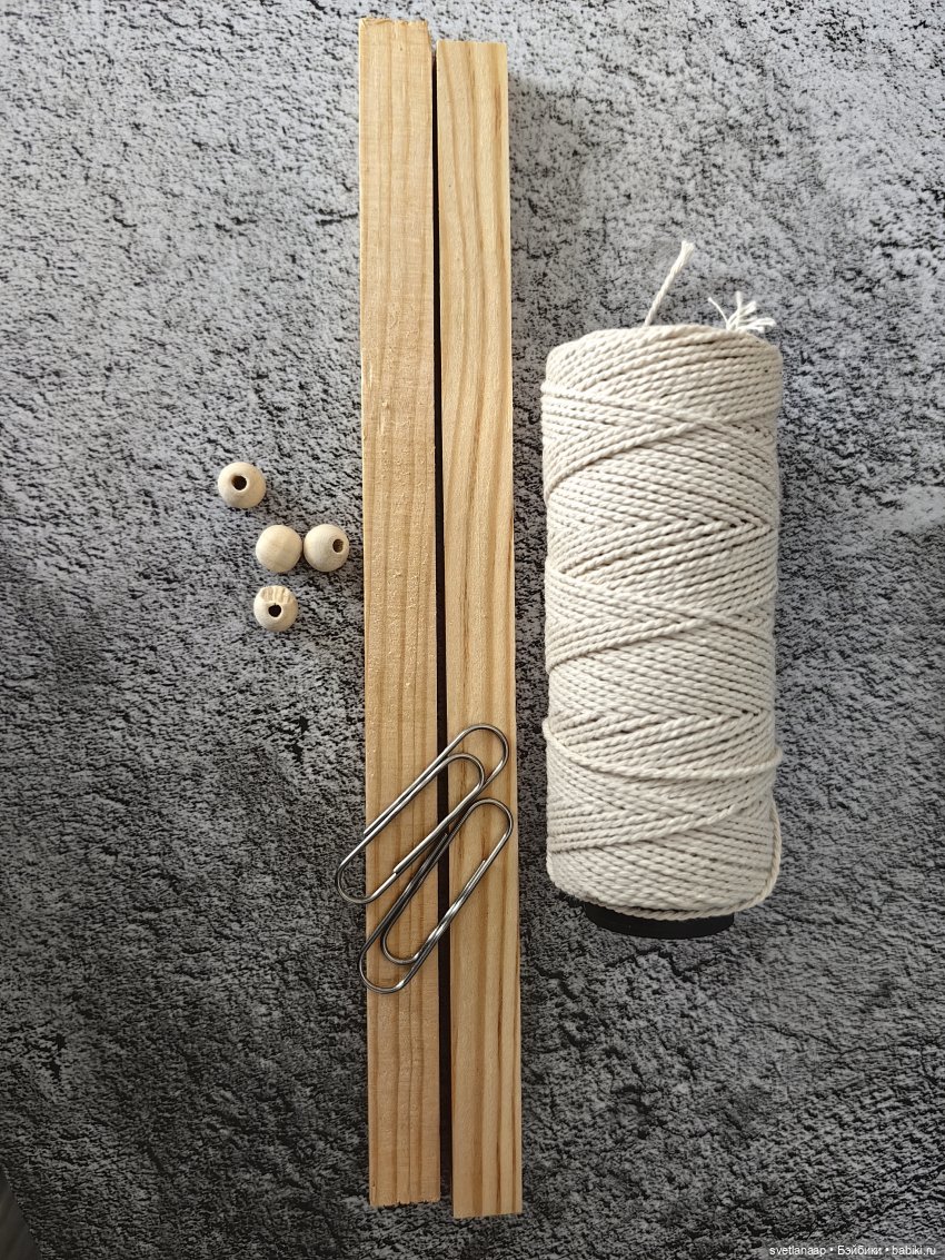 Подвесной деревянный гамак для кукол (фото 2)