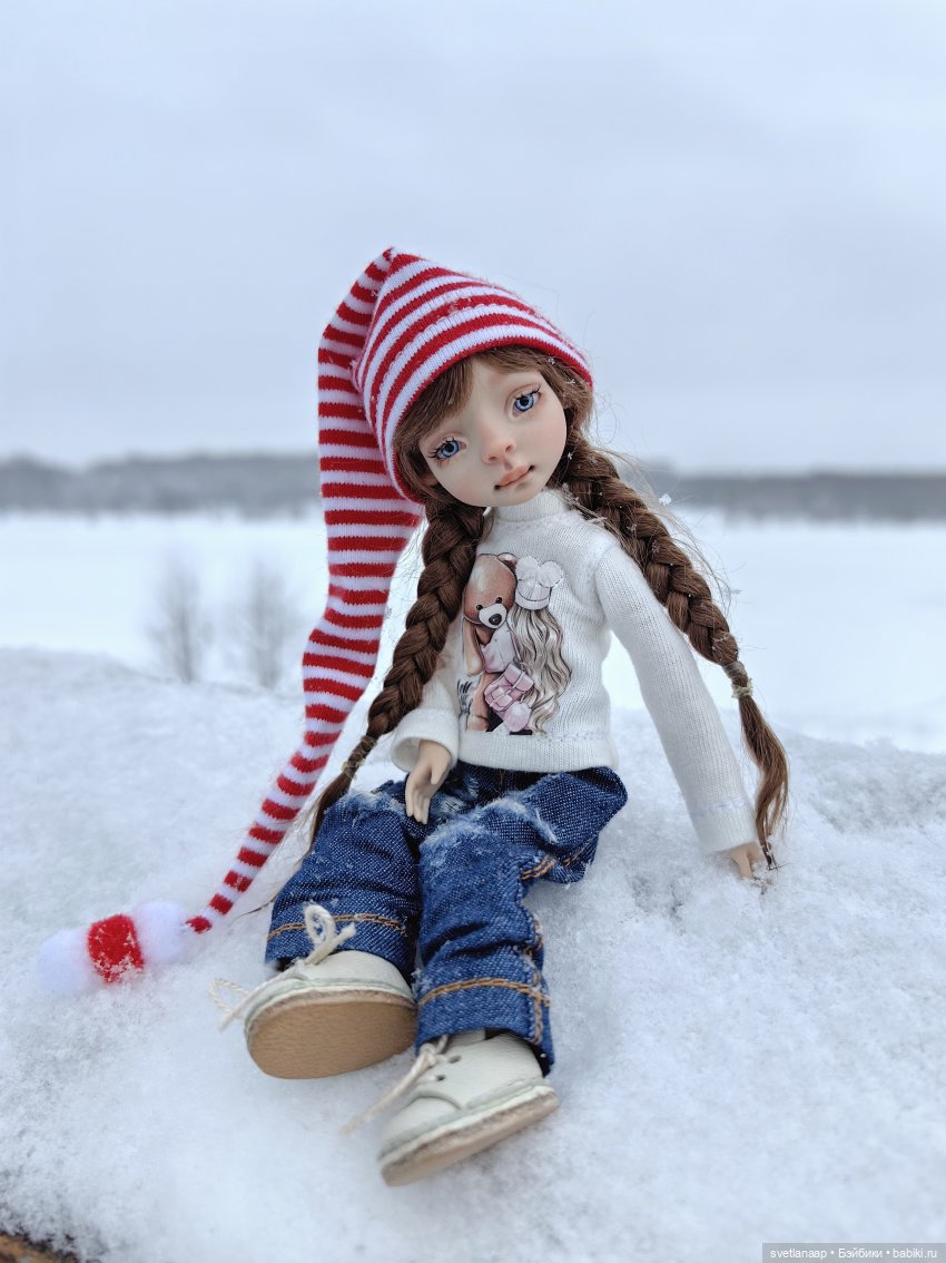 Прогулка у озера. 🌨️ — Домашние фото авторских кукол: личные коллекции (фото 3)