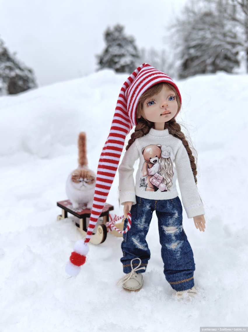 Прогулка у озера. 🌨️ — Домашние фото авторских кукол: личные коллекции (фото 7)