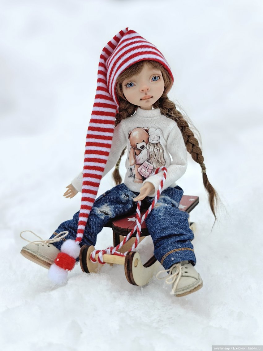Прогулка у озера. 🌨️ — Домашние фото авторских кукол: личные коллекции (фото 4)