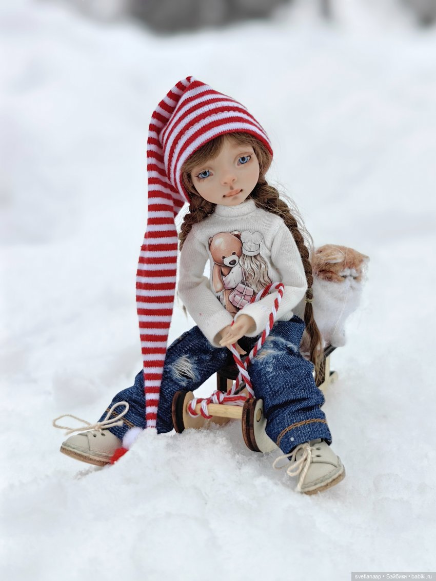 Прогулка у озера. 🌨️ — Домашние фото авторских кукол: личные коллекции (фото 5)