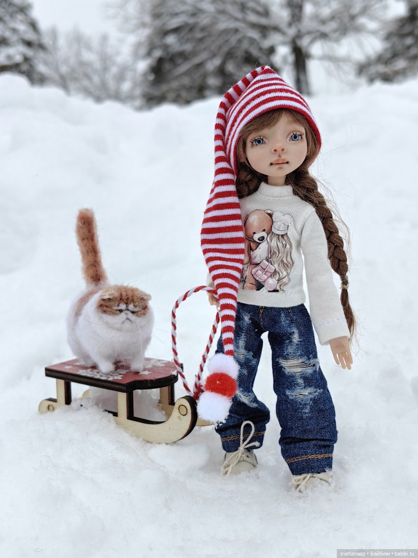 Прогулка у озера. 🌨️ — Домашние фото авторских кукол: личные коллекции (фото 6)