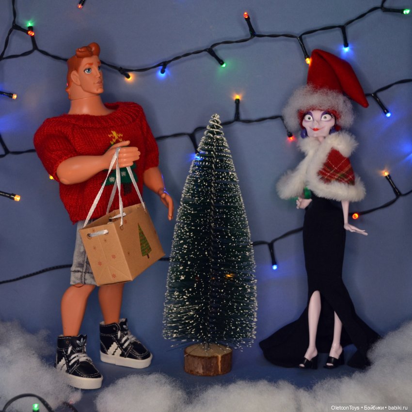 Ночь перед Рождеством — Новый год и Рождество: праздничные фото кукол (фото 4)