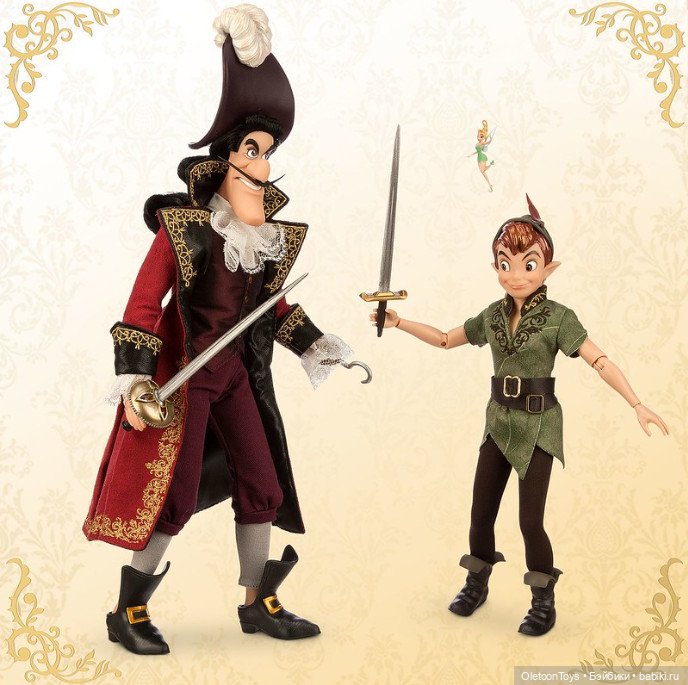 Капитан Крюк | Бэйбики Капитан Крюк — Куклы Disney Animators и Принцессы Диснея: Disney Store