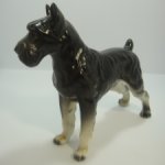 Фигурка собаки (шнауцер), винтаж, керамика