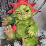 Авторская кукла Гринч младенец
