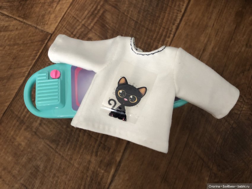 Футболка с термонаклейкой и новый утюг для Оли (фото 7)