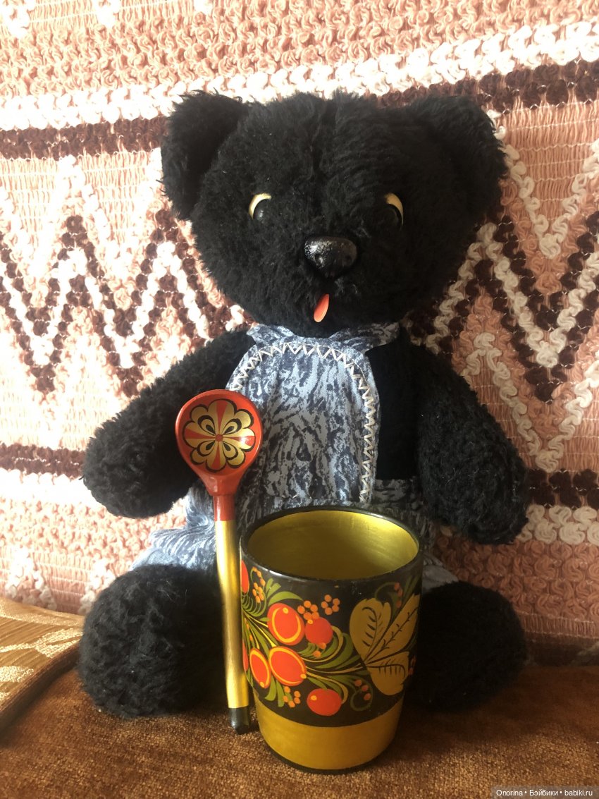 Мишка Уголёк — Ремонт кукол СССР и ГДР (немок): чернота (фото 6)
