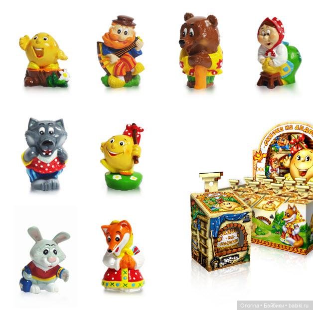Игрушки из шоколадных яиц «Сказка на ладошке» ч.5