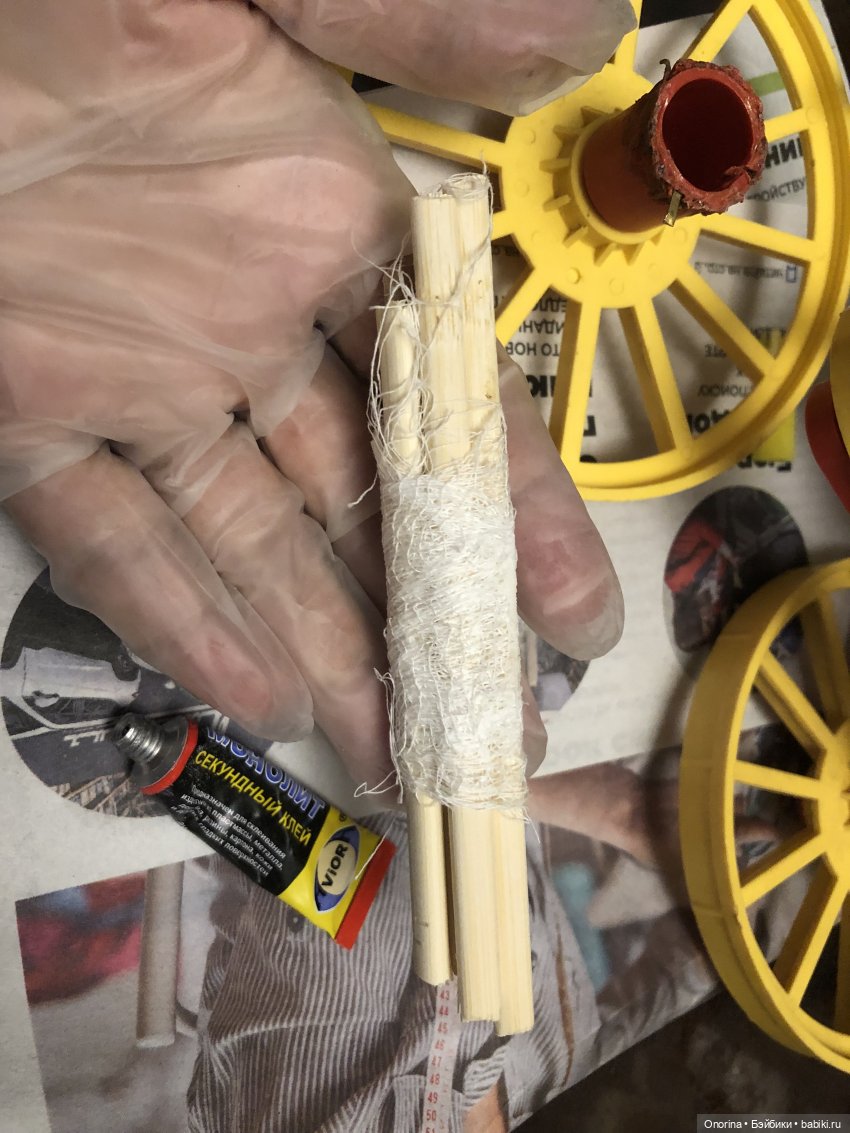 А из нашего окна площадь Красная видна. Ремонт пушки из колкого пластика (фото 9)