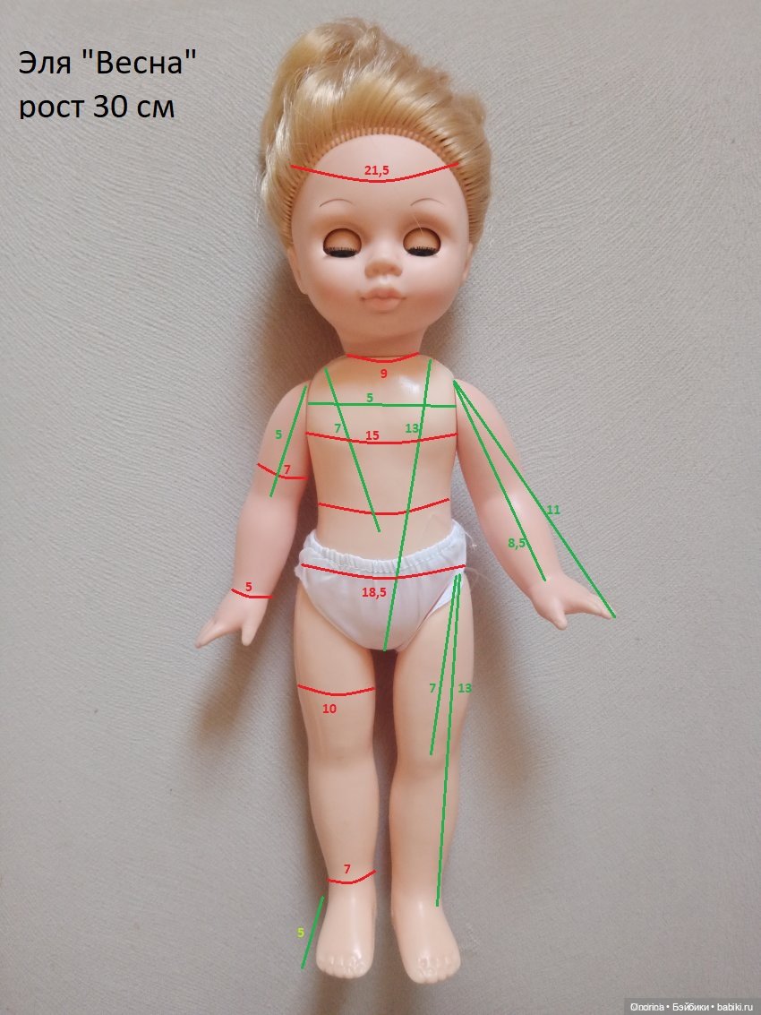 Размеры кукол для самостоятельной кройки и шитья нарядов и для покупки одежды масс-маркет. Эля и Веснушка «Весна», Оля и
