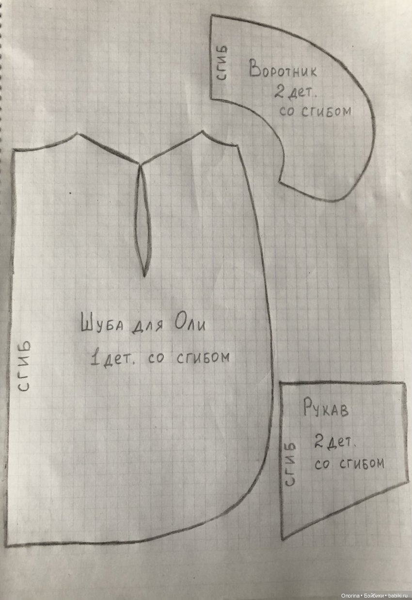 Шуба для Оли «Кругозор» — Одежда и обувь для кукол своими руками: фото (фото 7)