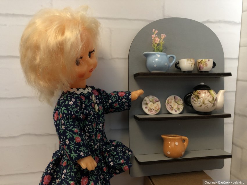 Посудная полка для Оли — Советские винтажные куклы (СССР): Ленигрушка (фото 10)