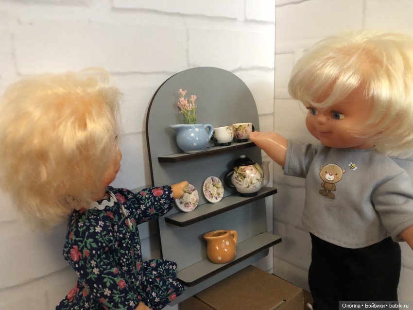 Посудная полка для Оли — Советские винтажные куклы (СССР): Ленигрушка (фото 5)