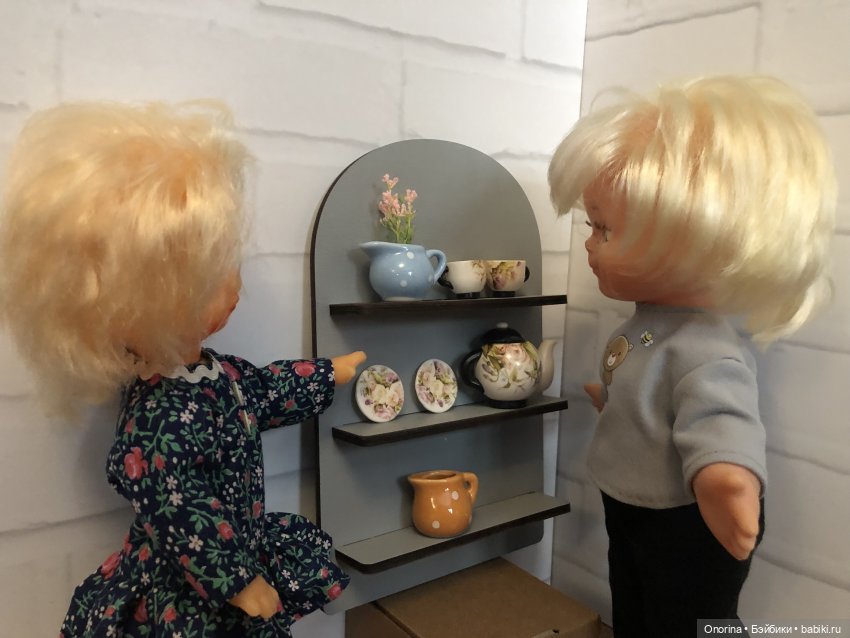 Посудная полка для Оли — Советские винтажные куклы (СССР): Ленигрушка (фото 4)