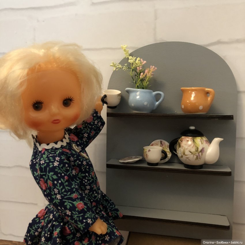 Посудная полка для Оли — Советские винтажные куклы (СССР): Ленигрушка (фото 9)