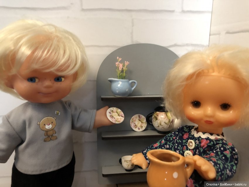 Посудная полка для Оли — Советские винтажные куклы (СССР): Ленигрушка (фото 7)