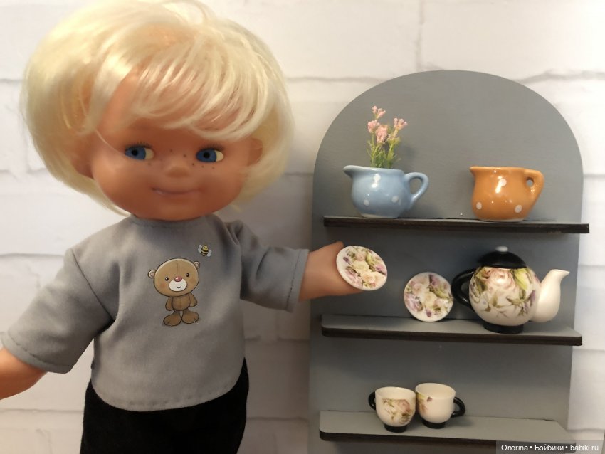 Посудная полка для Оли — Советские винтажные куклы (СССР): Ленигрушка (фото 6)