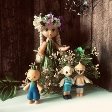 Мои лесные жители. Леночка и Веселые человечки.