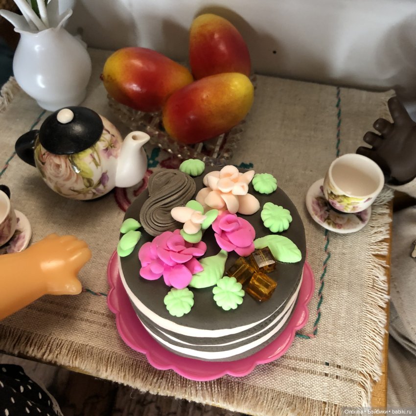 Торт из пластилина как воплощение мечты (фото 8)