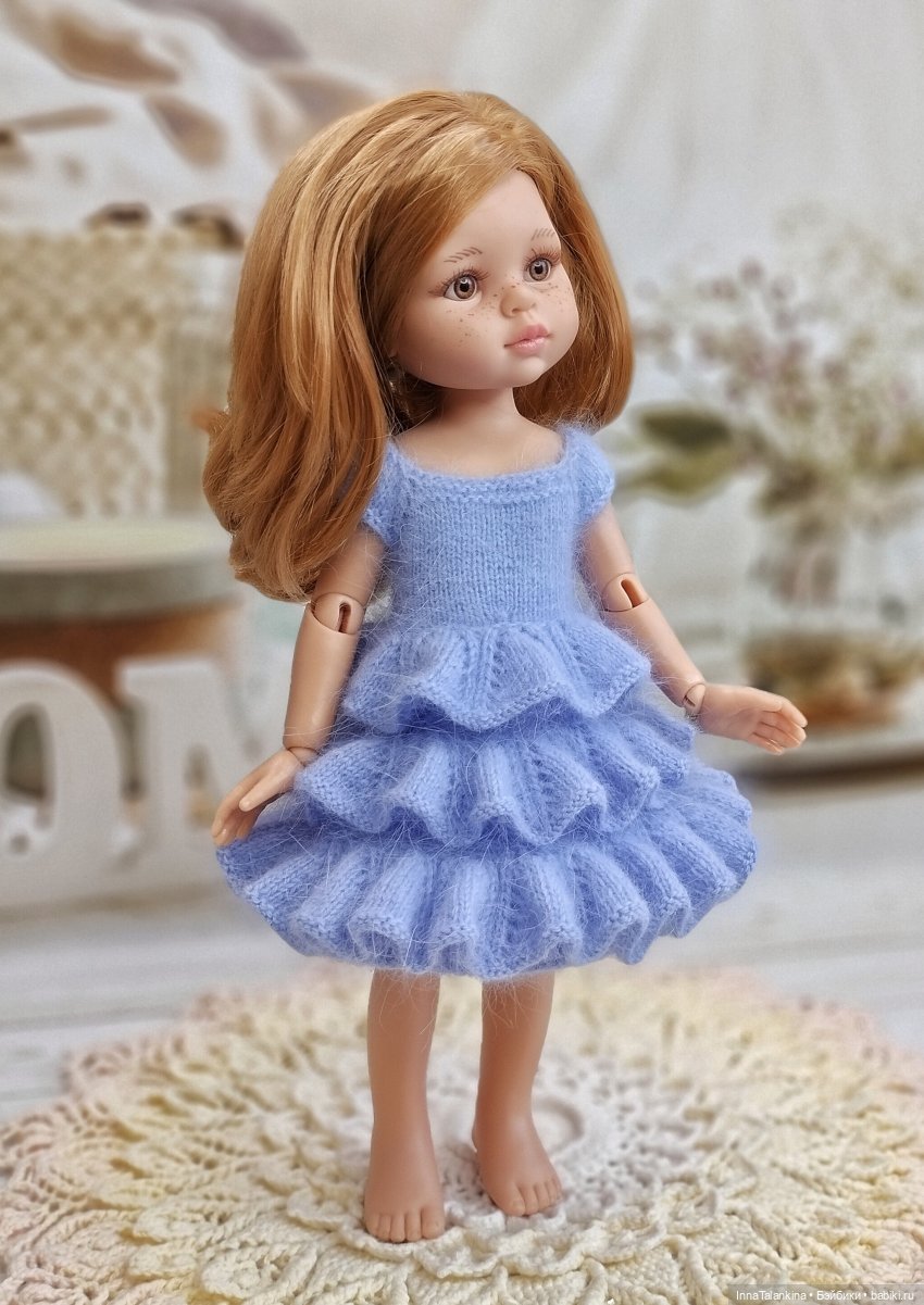 Платье Невеста — Вязание одежды для кукол: бесплатные схемы спицами и крючком (фото 3)