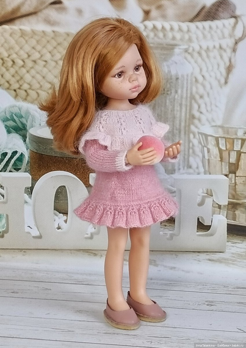 Платье с воланом — Одежда и обувь для кукол своими руками: фото (фото 5)