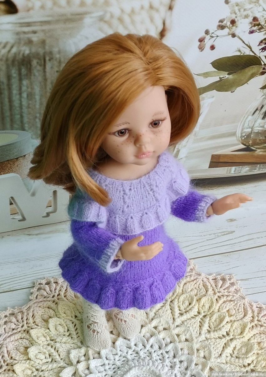 Платье с воланом — Одежда и обувь для кукол своими руками: фото (фото 4)