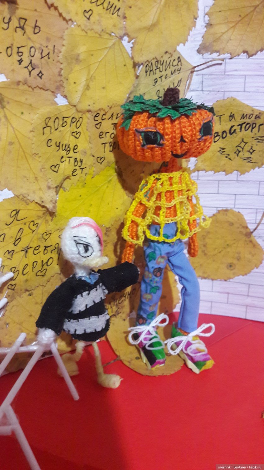 Айно и утка🎃💖🦆 — Авторские вязаные куклы: интерьерные (фото 9)