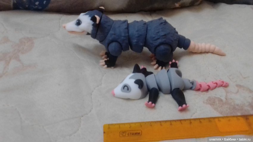 Опоссум и... дети(?)🤔😮🤱 — Интересные игрушки и фигурки (разное): редкие