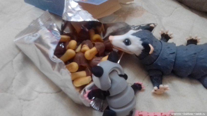 Опоссум и... дети(?)🤔😮🤱 — Интересные игрушки и фигурки (разное): редкие