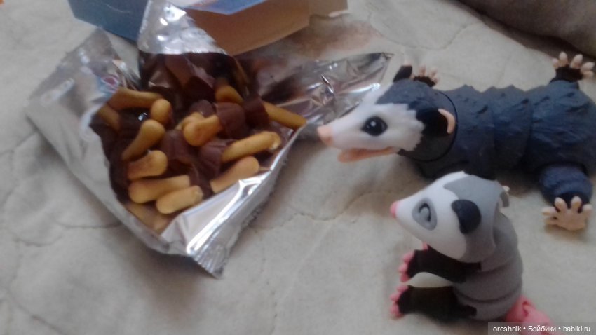 Опоссум и... дети(?)🤔😮🤱 — Интересные игрушки и фигурки (разное): редкие