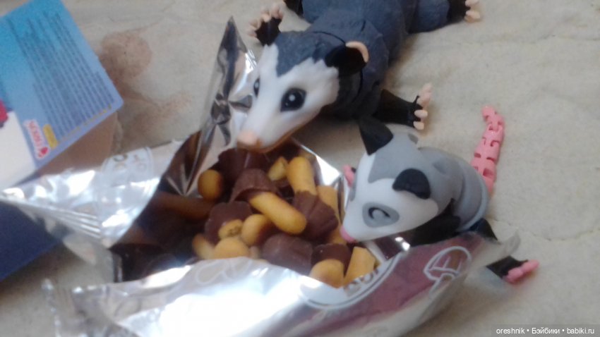 Опоссум и... дети(?)🤔😮🤱 — Интересные игрушки и фигурки (разное): редкие