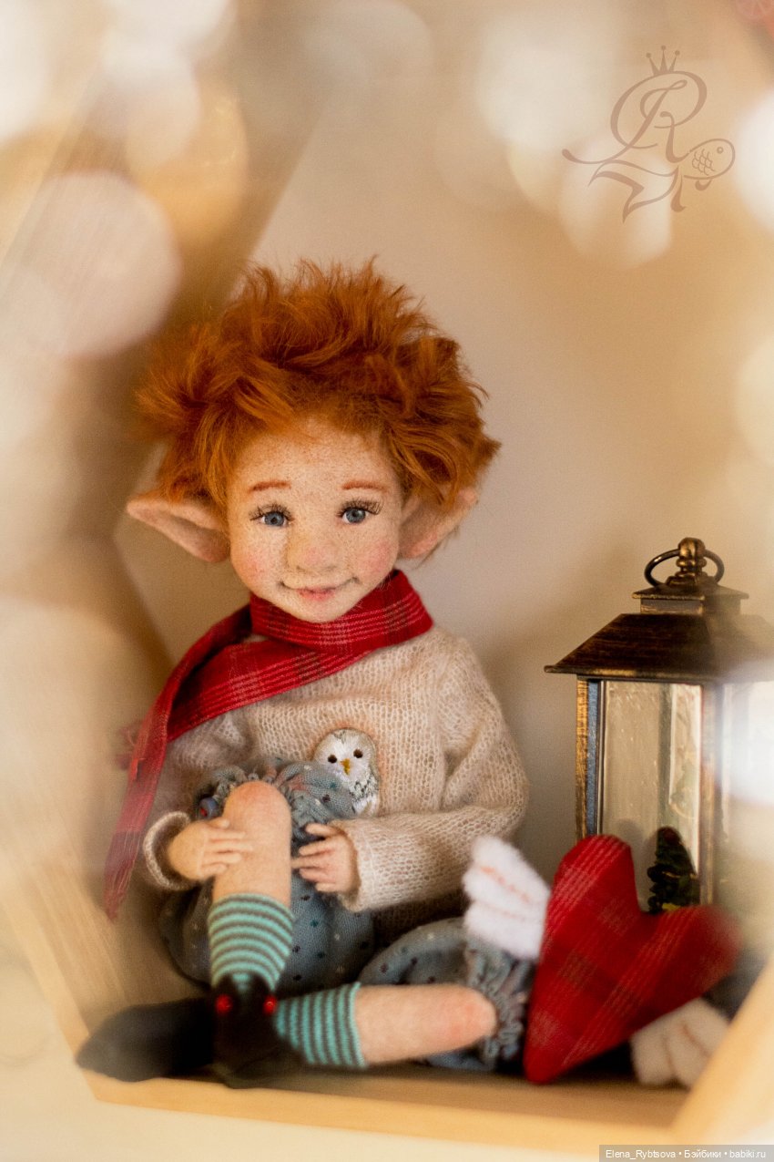 Влюбленныбй эльф. Рост в сидячем положении 20 см.