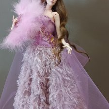 Платье и веер для худеньких авторок от 35 до 43 см