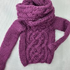 Джемпер и снуд для девочек 1/4