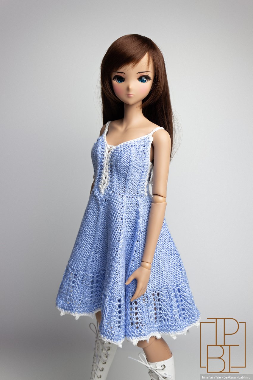 Вязаное платье для Smart Doll