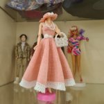 Вязаный комплект для куклы формата Барби "Мой тайный сад".