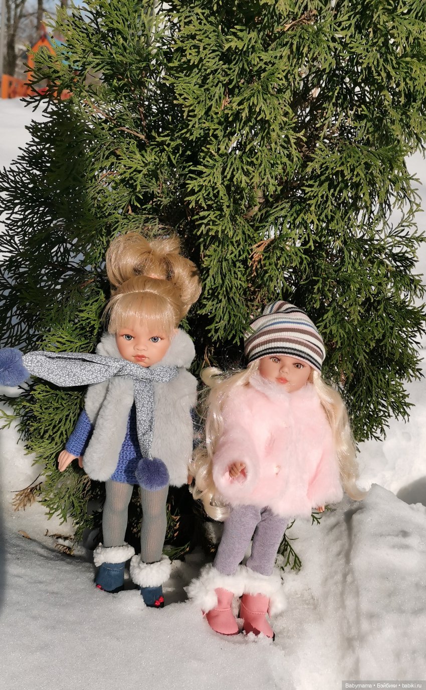 Зимняя прогулка во дворе — Испанские куклы (разное): Vestida de Azul