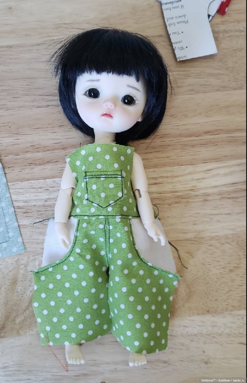 Мк по пошиву комбинезона на кукол 1/6 и 1/8 (yosd bjd, yuyudoll, monst doll и им подобных) на паолок так-же шью