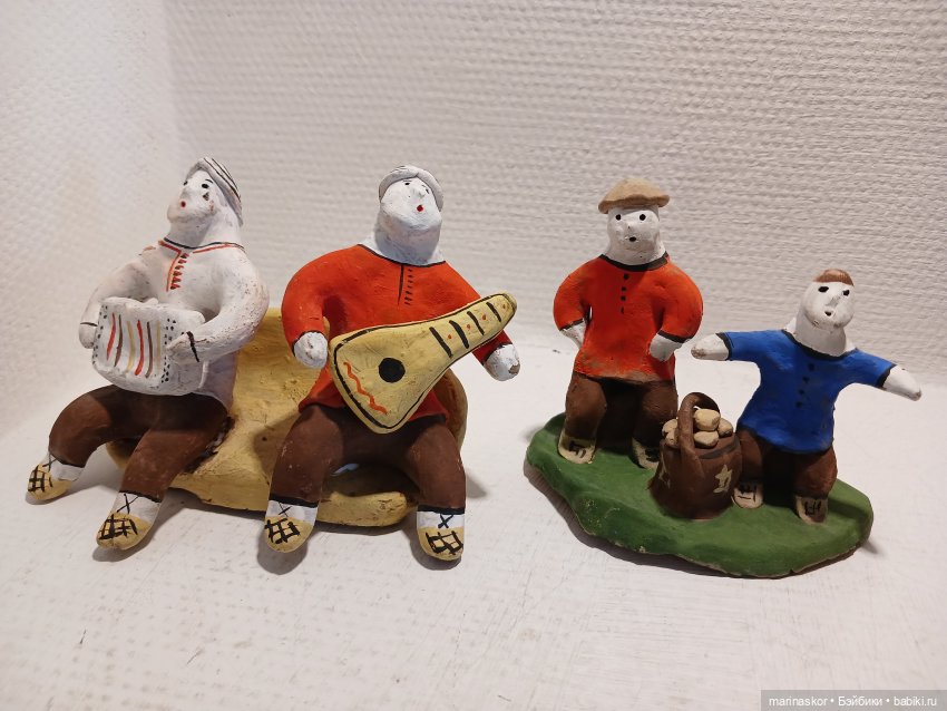 Каргопольская глиняная игрушка. "Бабкина поляна" (фото 5)