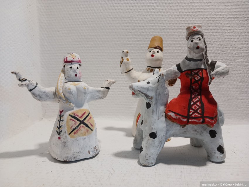 Каргопольская глиняная игрушка. "Бабкина поляна" (фото 6)