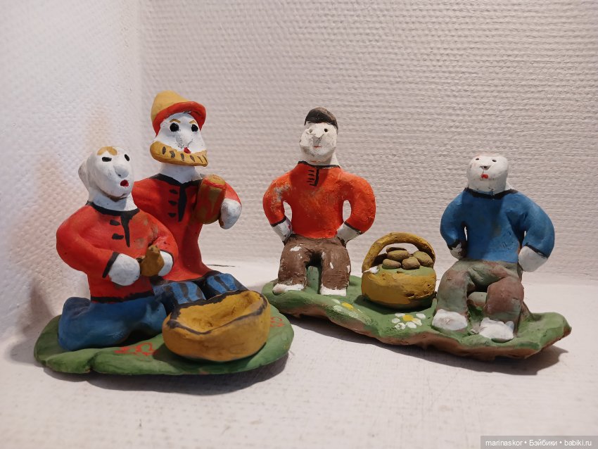 Каргопольская глиняная игрушка. "Бабкина поляна" (фото 4)