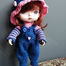 Большой лот (5 комплектов!)  летней вязаной одежды для кукол Xiaomi monst 20 cм