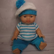 Костюмчик "Морячок" для пупса Горди Paola Reina 34 см или подобных кукол (Miniland, Minikane)