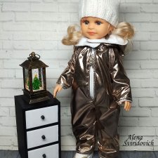 Одежда для Паолы Рейна (зимний комплект: комбинезон+шапочка)